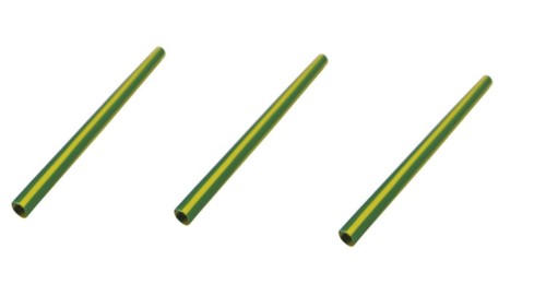 Rura termokurczliwa cienkościenna zielono-żółta RTC_12,7-6,4-ZZT /20szt./