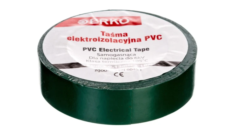 Taśma izolacyjna 15/10 zielona TPVC_15-10-ZIELONA /10szt./