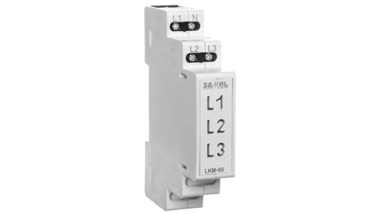 Wskaźnik zasilania 230V AC LED żółta/zielona/czerwona sieć TN LKM-05-40 EXT10000048