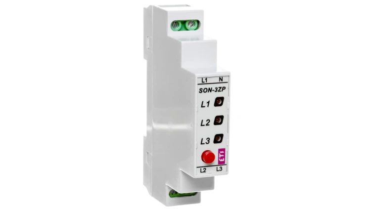 Sygnalizator obecności napięcia LED 3x400V 3-fazowy z przyciskiem SON-3 ZP 002471410
