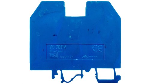 Złączka szynowa gwintowa 70mm2 niebieska VS 70 PAN 003901189