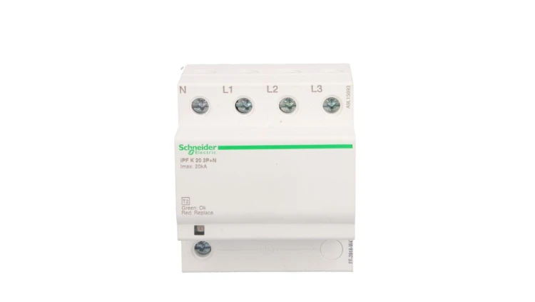 Ogranicznik przepięć Typ T2 3P+N/PE 20kA 1,5kV iPF20 A9L15693