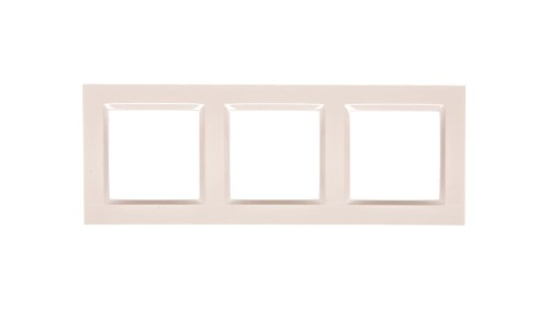 Simon 10 Ramka potrójna kremowa CR3/41