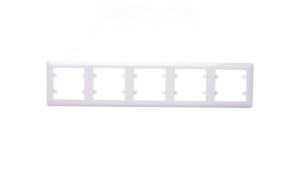 Simon 10 Ramka pięciokrotna kremowa CR5/41