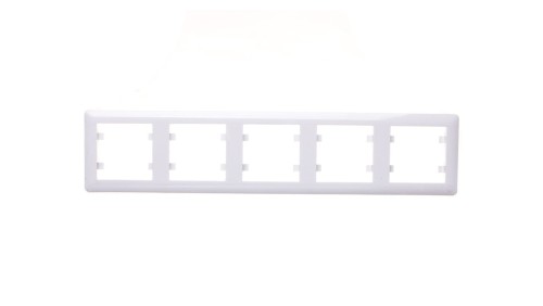 Simon 10 Ramka pięciokrotna kremowa CR5/41