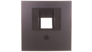 Berker/B.1/B.3/B.7 Glas Płytka czołowa pojedyncza do gniazda przyłączeniowego UAE antracyt 14071606