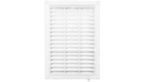 Kratka wentylacyjna 128x197mm biała żaluzja+sznurek T59