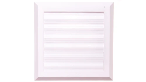 Kratka wentylacyjna 130x130mm fi 100mm biała żaluzja+sznurek rozpieracze T38
