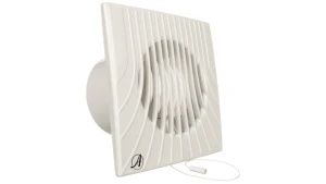 Wentylator wyciągowy fi 100 14W 98m3/h 230V IPX4 biały włącznik pociągany E0007848W WA100W