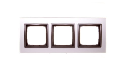 Simon 54 Nature Ramka potrójna szkło BURZOWA CHMURA DRN3/72