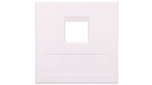 Simon Connect Płytka 1xRJ bez osłon uniwersalna czysta biel 50000185-030