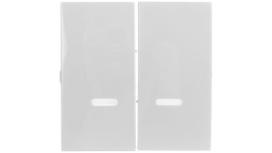 Simon 54 Klawisz podwójny do SW6/2XLM, SW7/2XM i SW6P1M z podświetleniem biały DKW9L/11