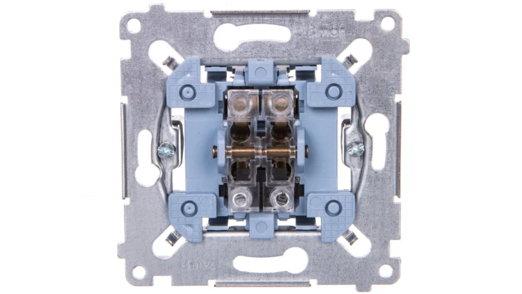 Simon 54 Przycisk podwójny zwierny mechanizm 10AX 250V, szybkozłącza, SP2M