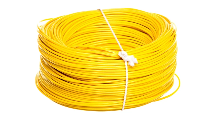 Przewód instalacyjny H05V-K (LgY) 1 żółty /100m/