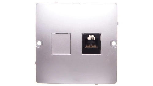 Simon Basic Gniazdo telefoniczne RJ11 srebrny mat BMTF1.02/43