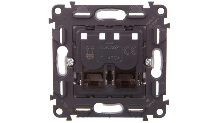VALENA LIFE Gniazdo komputerowe podwójne RJ45 kat.6a UTP 753045