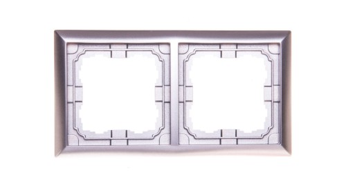KOS66 Ramka podwójna aluminium 664082