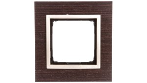 Simon 54 Nature Ramka pojedyncza drewno ZŁOTE WENGE DRN1/85