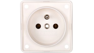 Integro Flow Gniazdo pojedyncze z/u śnieżnobiałe mat 961852502