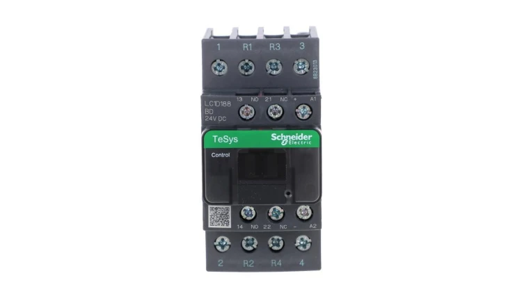 TeSys Deca Stycznik mocy 18A 4P 24V DC 2Z 2R LC1D188BD