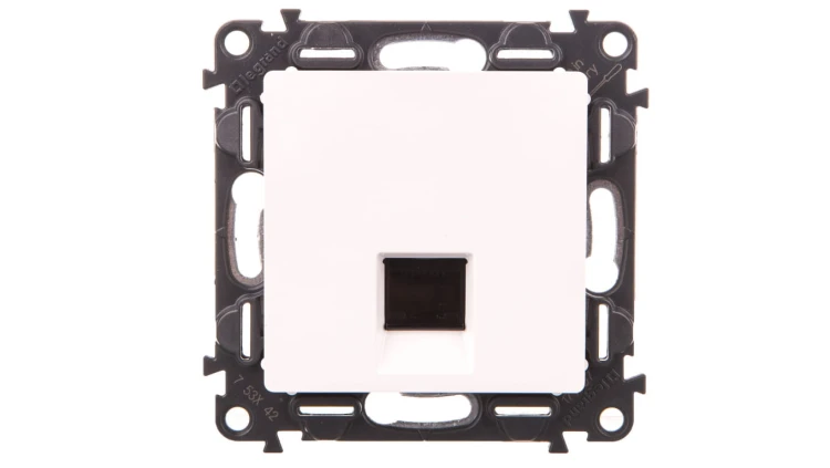VALENA LIFE Gniazdo 1xRJ45 kat.6 UTP białe 753142