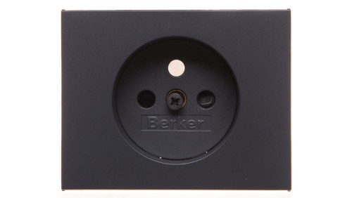 K.1 Płytka czołowa gniazda z/u z przesłonami antracyt mat lakierowany 3965757006