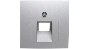 Berker B1/B5/B7 GLAS Plakietka do gniazda teleinformatycznego pojedynczego UAE aluminium 14071404