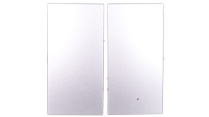 Simon 54 Klawisz podwójny do łaczników/przycików srebrny matowy DKW5/43