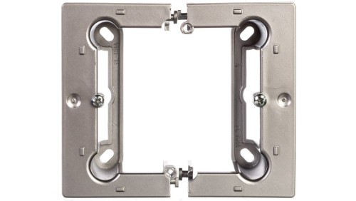 Simon Basic Neos Puszka natynkowa pojedyncza składana 40 mm (1 szt. = 2 elementy) srebrny mat PSCS/43