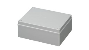 Puszka natynkowa gładka z pokrywą seria 410 IP56 240x190x90 szara EC410C7