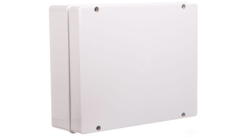 Puszka natynkowa gładka z pokrywą seria 410 IP56 380x300x120 szara EC410C9