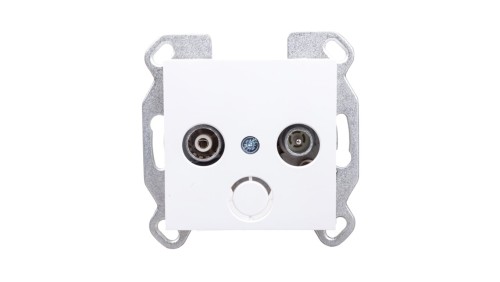 Lumina Gniazdo antenowe RTV standard białe WL3010