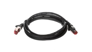 Kabel krosowy patchcord S/FTP (PiMF) kat.6LSZH czarny 1,5m 95584