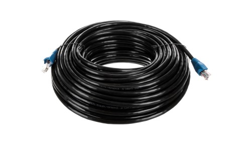 Kabel krosowy outdoor patchcord U/UTP kat.6 CCA czarny 30m 94393