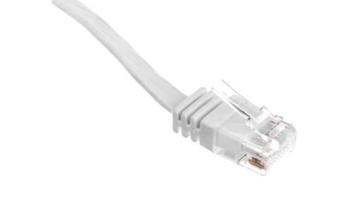 Kabel krosowy płaski patchcord U/UTP kat.5e biały 3m 93360