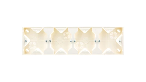 IMPRESJA Puszka natynkowa poczwórna ecrue PNP-4Y/27