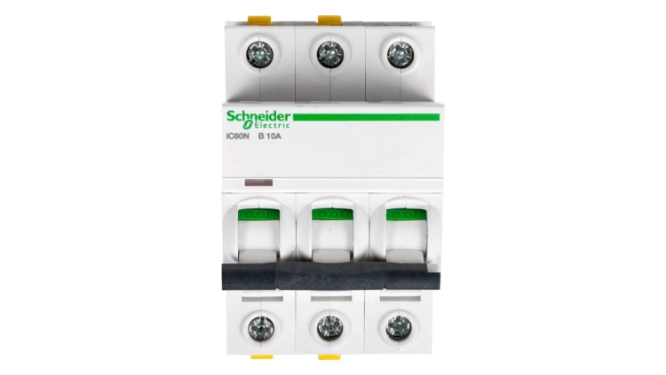Wyłącznik nadprądowy 3P B 10A 6kA AC iC60N-B10-3 A9F03310