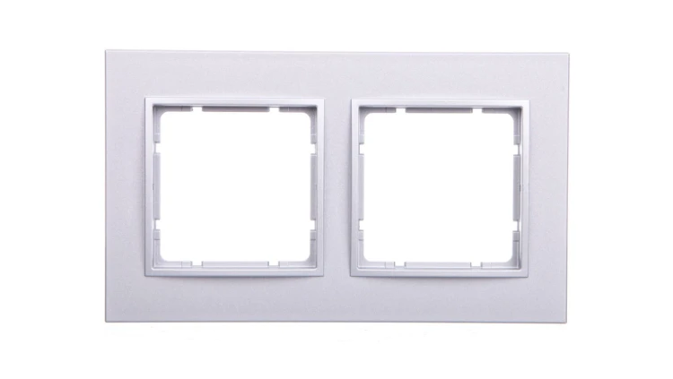 Berker B.7 Ramka podwójna aluminium mat 10126424