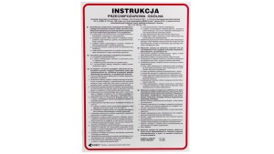 Tabliczka ostrzegawcza PCV /Instrukcja przeciwpożarowa ogólna/ IP02/P