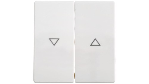 Berker/Q.1 Klawisz 2-krotny z nadrukiem symbolu strzałka biały aksamit 16256089