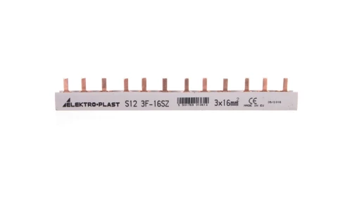 Szyna prądowa typu PIN 3P 16mm2 100A 12 pinów IZS16/3F/12 45.262