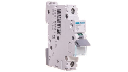 Wyłącznik nadprądowy 1P B 16A 10kA AC NBN116