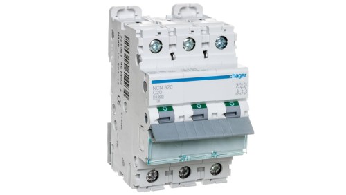 Wyłącznik nadprądowy 3P C 20A 10kA AC NCN320