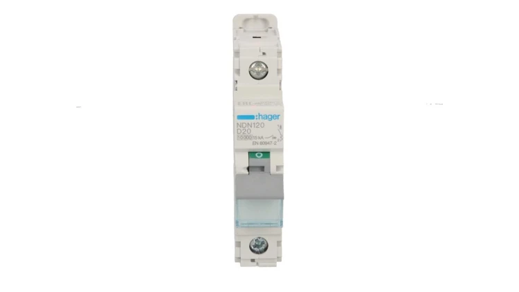 Wyłącznik nadprądowy 1P D 20A 10kA AC NDN120