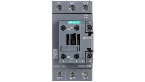Stycznik mocy 51A 3P 22kW 230V AC 1Z+1R S2 3RT2036-1AP00