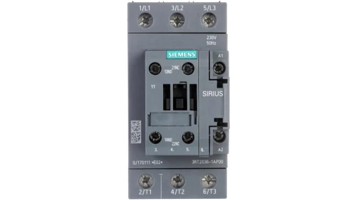 Stycznik mocy 51A 3P 22kW 230V AC 1Z+1R S2 3RT2036-1AP00