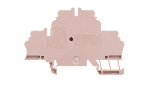 Złączka szynowa 2-piętrowa 4-przewodowa sprężynowa 2,5mm2 beżowa Ex ZDK 2.5 1674300000