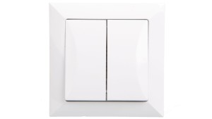 OPAL Łącznik schodowy podwójny biały WP-5/2 Op