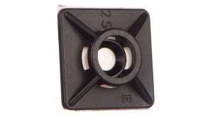 Podstawa przylepna 3,6mm 19x19mm klej czarna BMN0901E /100szt./