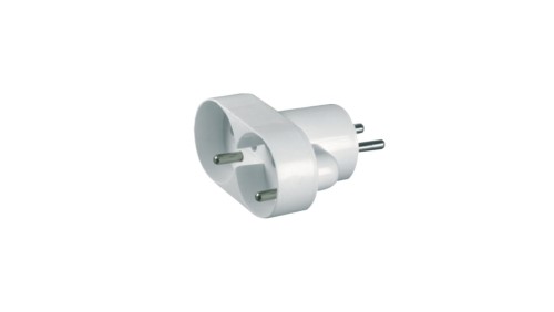 Rozgałeźnik wtyczkowy 2x2P+Z biały R-270